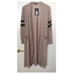 NWT Nanamacs Taupe/Olive Cardigan/Duster sz S